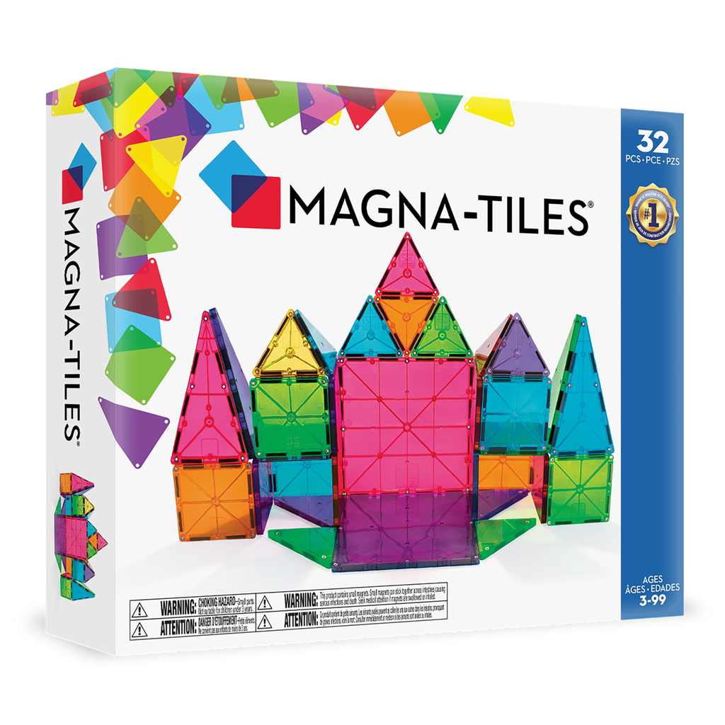 Small Magnetic Building Tiles - Beige