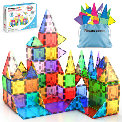 Small Magnetic Building Tiles - Terracotta