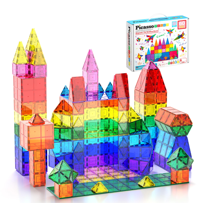 Family Magnetic Building Tiles - Beige
