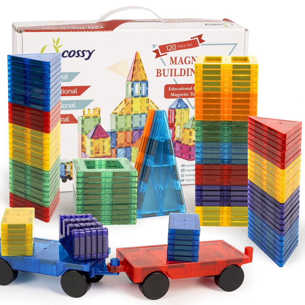 Family Magnetic Building Tiles - Charcoal