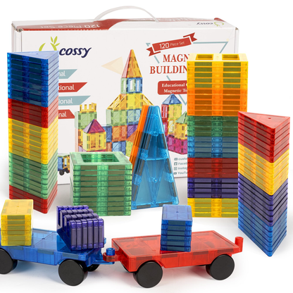 Family Magnetic Building Tiles - Charcoal