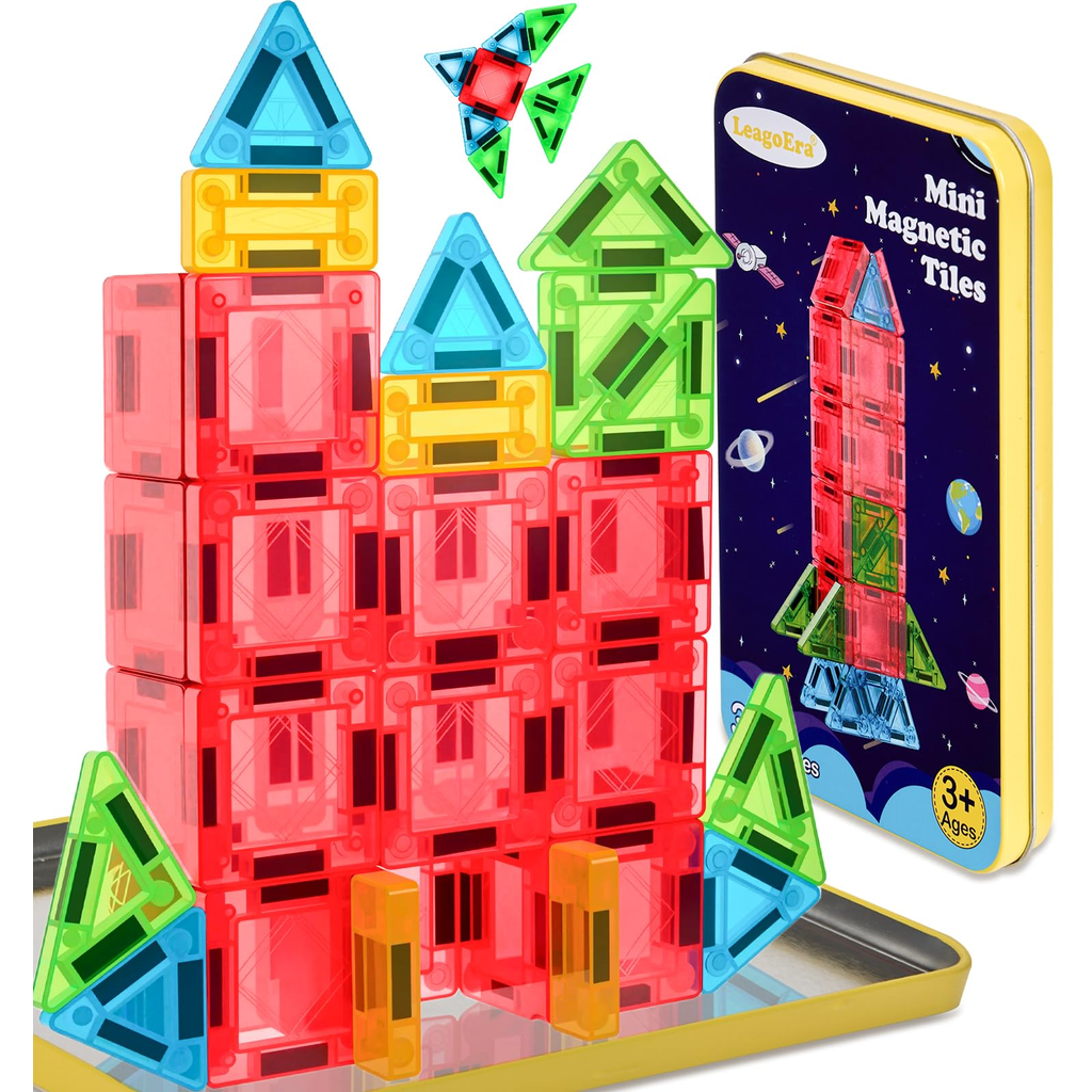 Family Magnetic Building Tiles - Olive